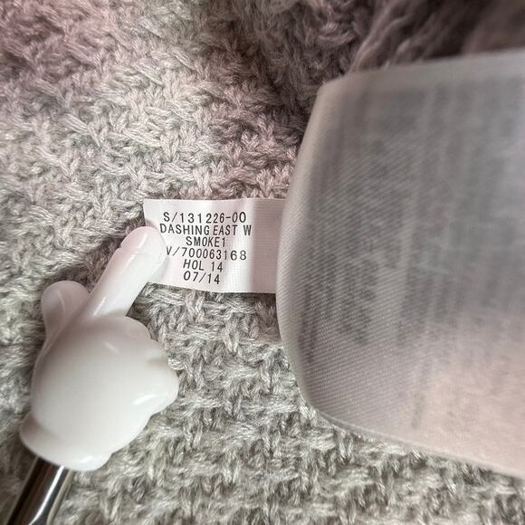 Banana Republic Alpaca Merino Wool Blend Funnel Neck Sweater Gray Small - Picture 12 of 12